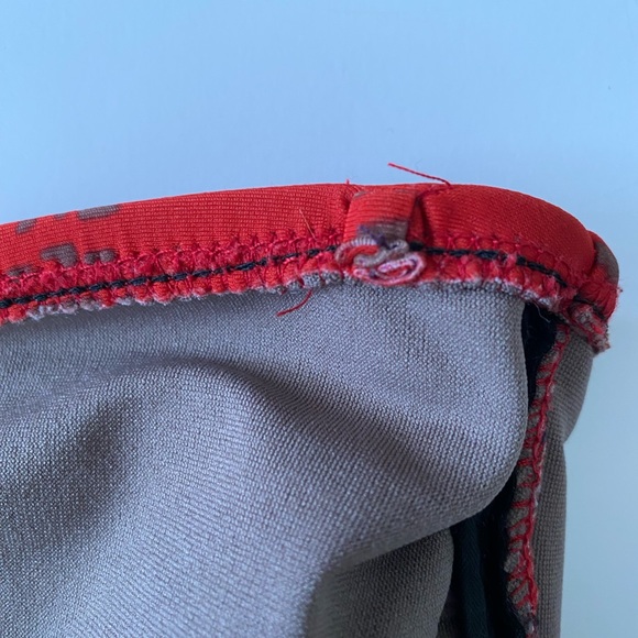 Massimo Womens Tankini Swimwear Strapless Tiger Striped Brown Red Size S - Picture 12 of 13